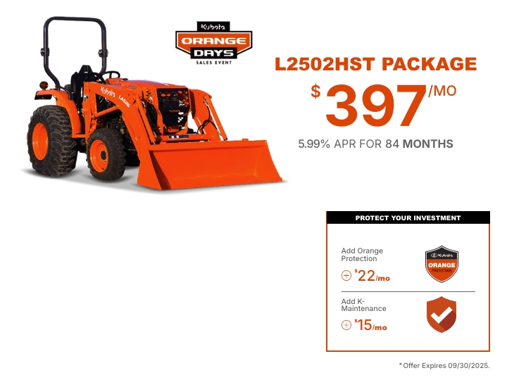 L2502 Package - Elliff Kubota
